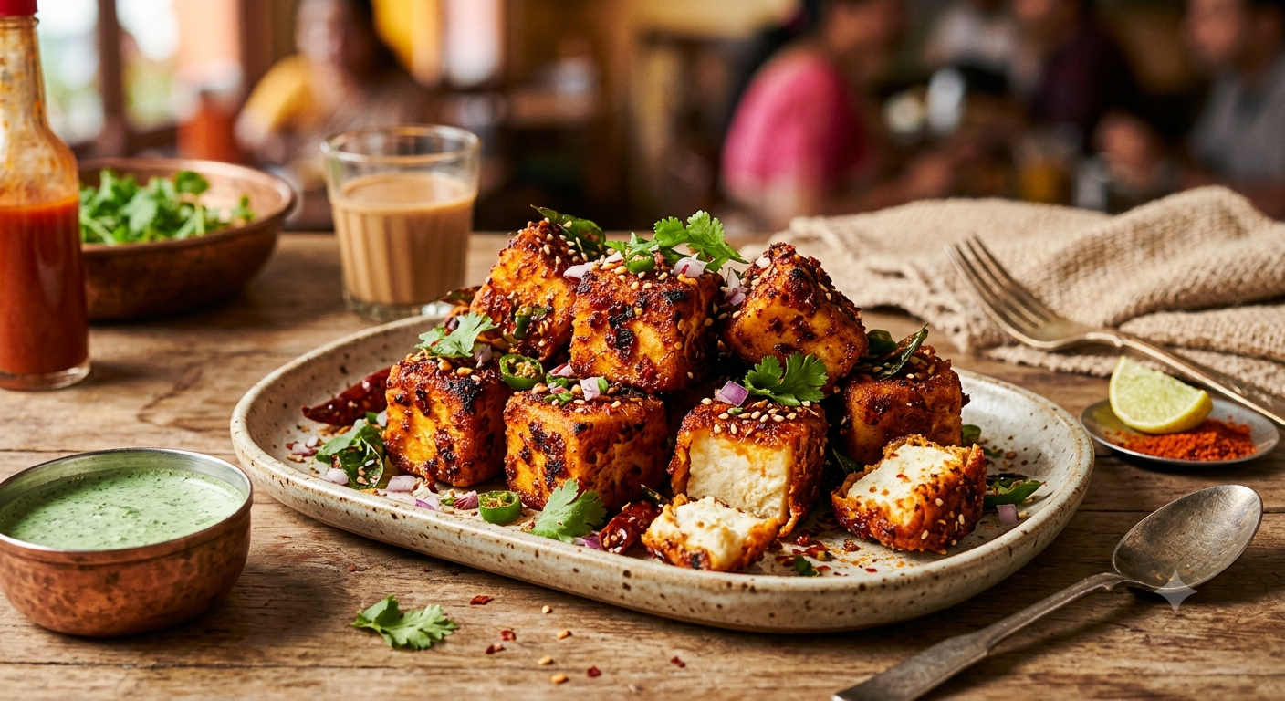 Fiery Cottage Cheese Bites